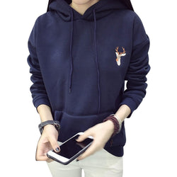 Woman's Cashmere Thick Pullover Hoodie