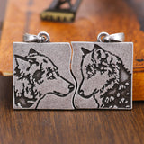 Cute Wolf Pendant Necklaces for Couple