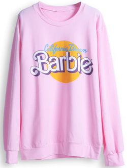 Cute Pink Barbie Sweatshirt