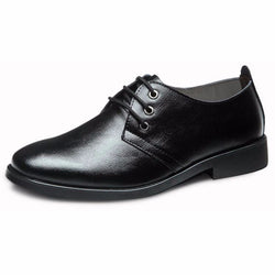 High Quality Men's Leather Shoes -  Black Brown