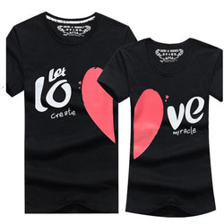 Heart and Love Couple T-Shirts