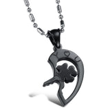 Joint Heart Stainless Steel Necklace for Couple