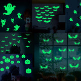18Pcs/set Glowing In The Dark Eyes Wall Glass Sticker