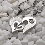 "I Love You" Heart Love Necklaces for Couples