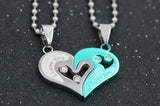 "I Love You" Heart Love Necklaces for Couples