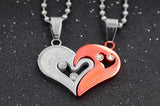 "I Love You" Heart Love Necklaces for Couples