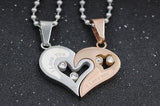 "I Love You" Heart Love Necklaces for Couples