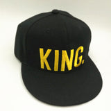 KING. & QUEEN.  Couple Baseball Caps