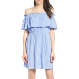 Women's Off Shoulder Dresses with Spaghetti Strap