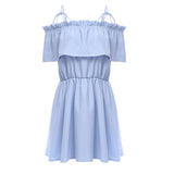 Women's Off Shoulder Dresses with Spaghetti Strap