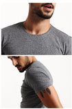 Men's Short-Sleeved Skinny T-shirt (Cotton)