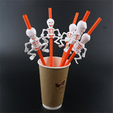 5Pc Halloween Pumpkin Straw